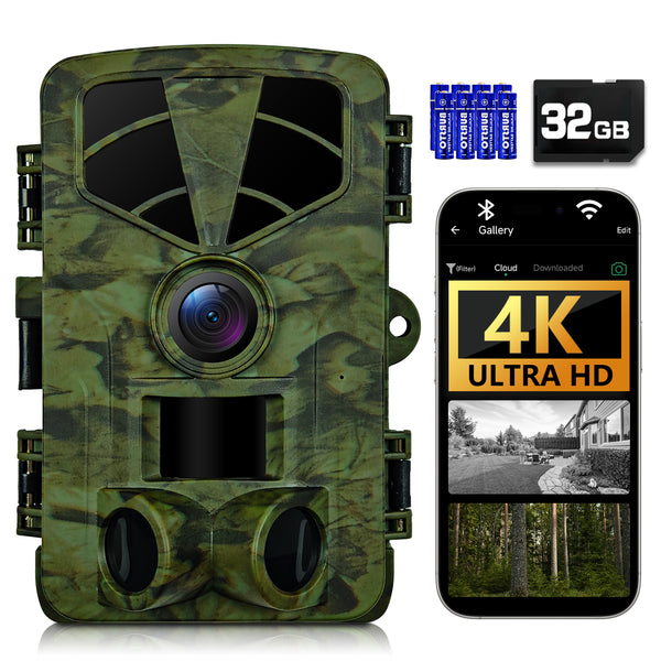 Trail Camera 4K wifi , App hunting camera PR906